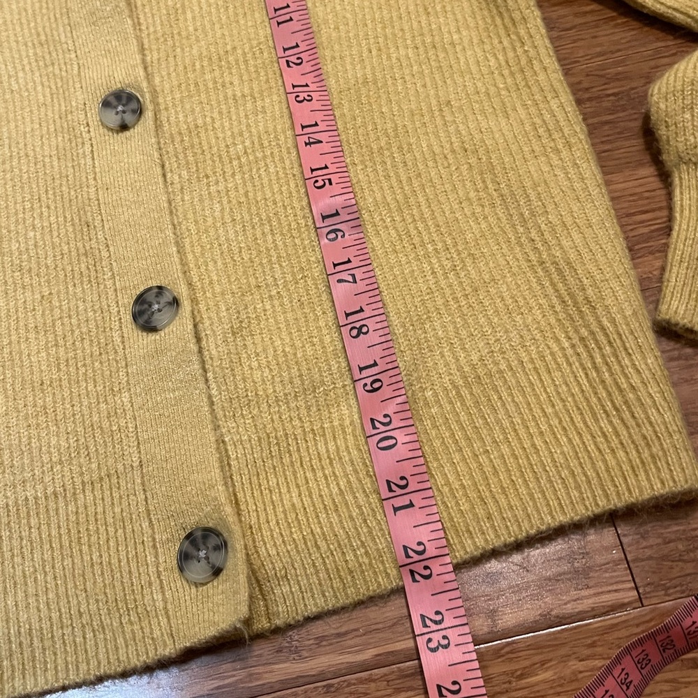 Loft Pale Yellow Button Down Super Soft Cardigan … - image 8